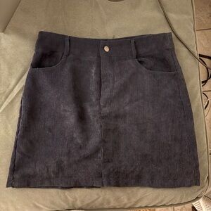 Navy A-Line Mini Skirt for Casual Wear